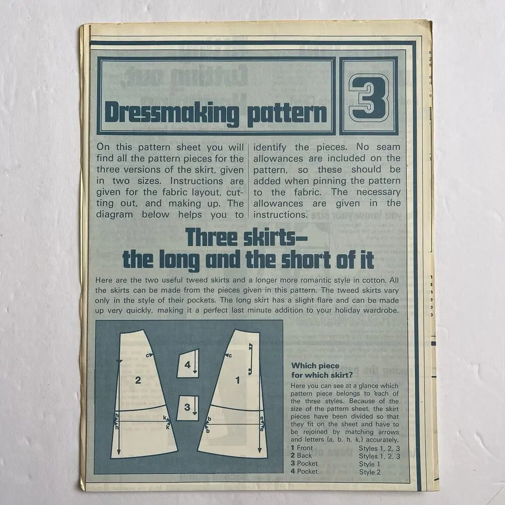 Vintage Designer Sewing Patterns Uncut Lot Of 4 Dresses Skirts Pants 70s